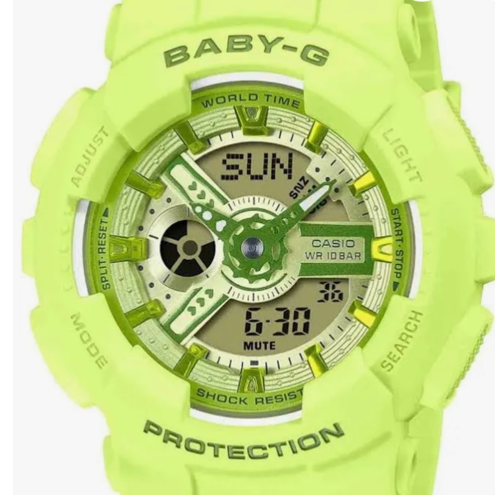 Casio Baby-G Lime Green Digital Watch